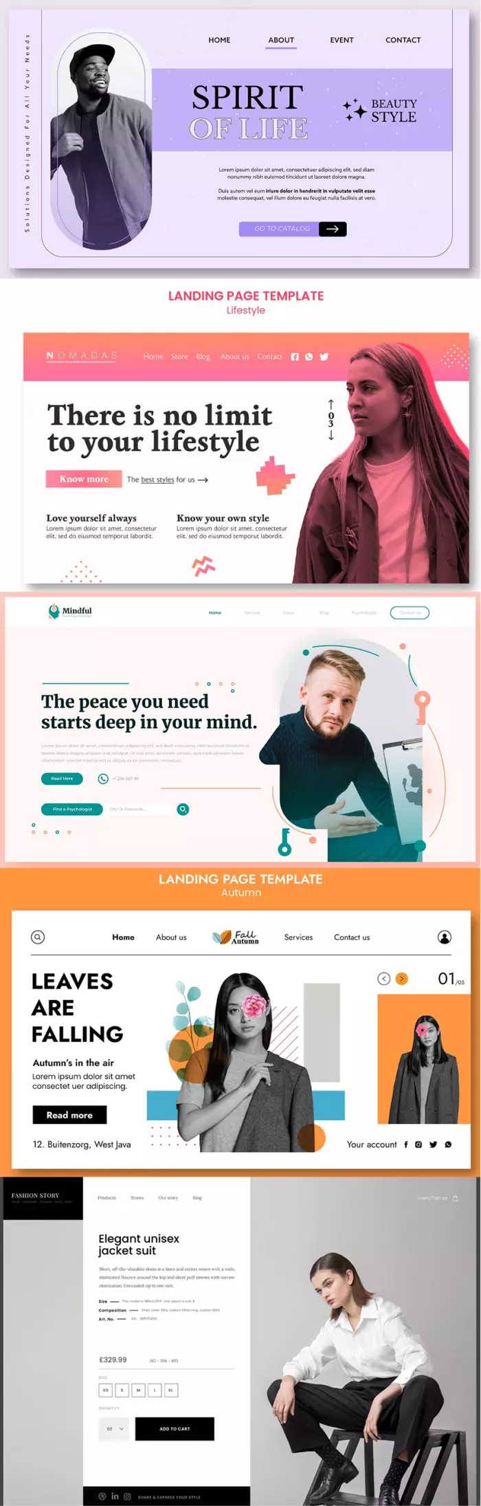 Development of a business card website