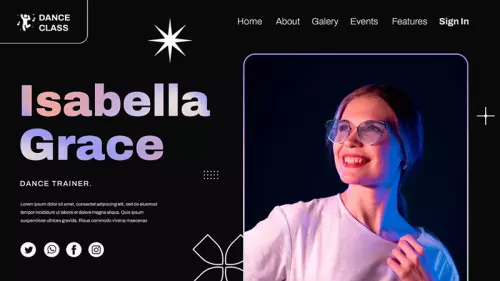 Development of business card websites